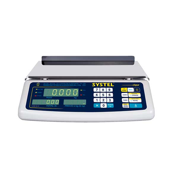 Báscula Comercial Systel Clipse 30kg sin Mástil