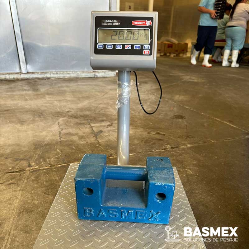 Venta de equipo patrón para calibración de básculas